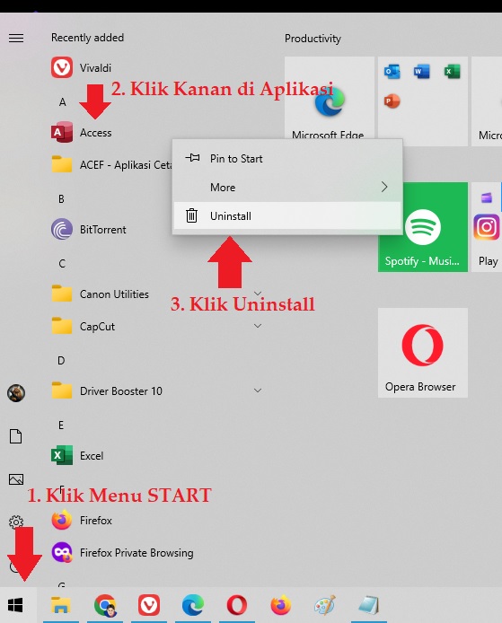 Cara Uninstall Aplikasi di Laptop