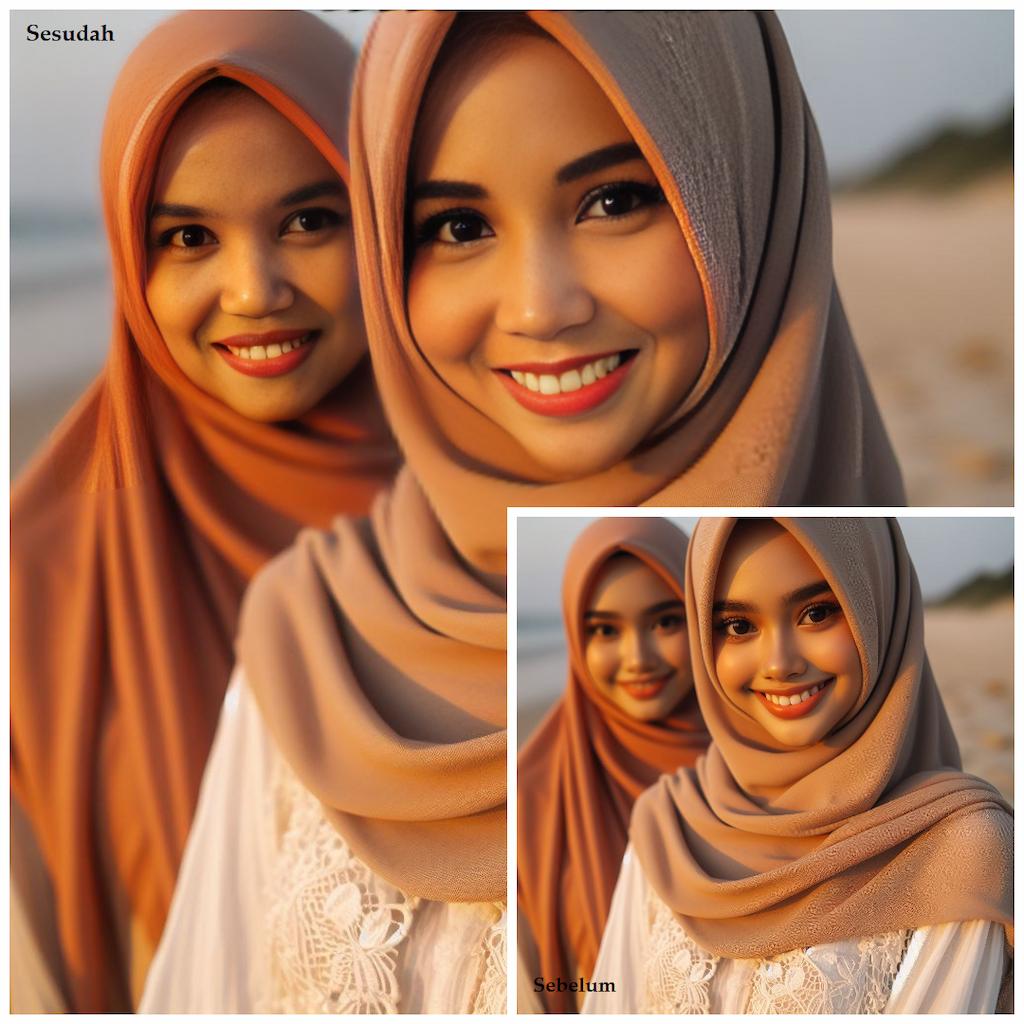 cara mengganti wajah di foto
