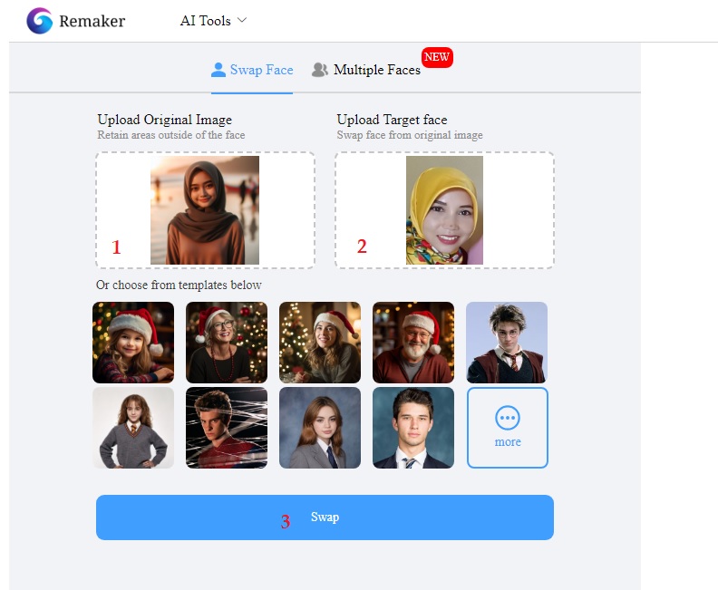 cara mengganti wajah di foto