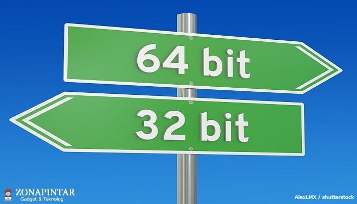Perbedaan 32 bit dan 64 bit
